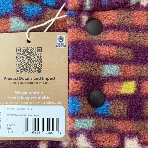 NWT Patagonia Synchilla Women Long Sleeve 1/4 Button Pullover Sweater Sz Various - Picture 6 of 16